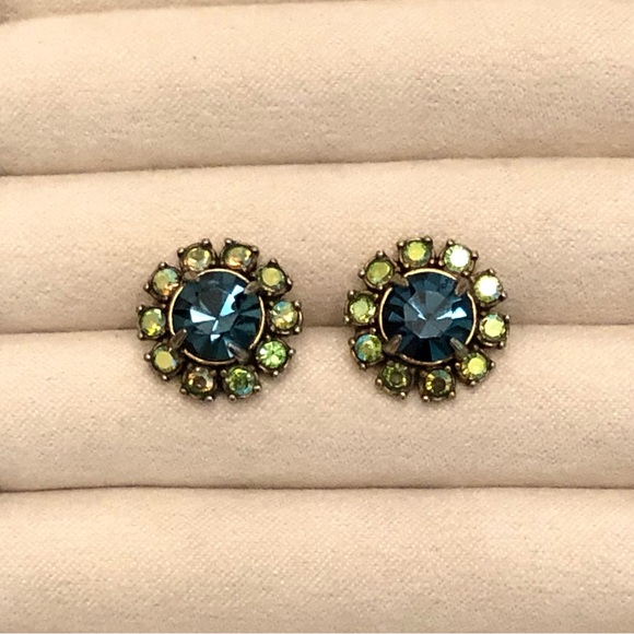 J.Crew | Iridescent Cluster Earrings | 1/2” Diameter - Picture 1 of 3